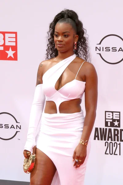 Los Angeles Iunie Ari Lennox Premiile Bet 2021 Sosiri Microsoft — Fotografie, imagine de stoc