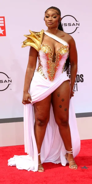 Los Ángeles Jun Armani Caesar Los Bet Awards 2021 Llegadas —  Fotos de Stock