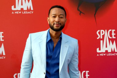LOS ANGELES - 12 Temmuz: John Legend at the Space Jam: A New Legacy Premiere at the Microsoft Theater 12 Temmuz 2021, Los Angeles, CA