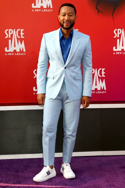 Los Ángeles Jul John Legend Space Jam Nuevo Legado Estreno — Foto de Stock