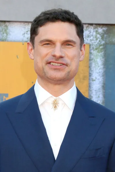 Los Angeles Aug Flula Borg Premierze Drużyny Samobójców Village Theater — Zdjęcie stockowe