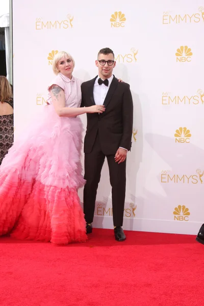 Lena Dunham, Jack Antonoff — Stockfoto