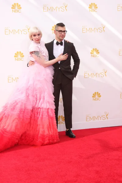 Lena Dunham, Jack Antonoff — Stock Photo, Image