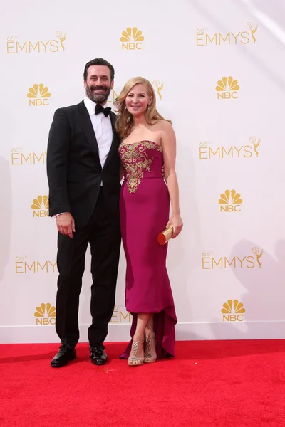 Jon Hamm og Jennifer Westfeldt - Stock-foto