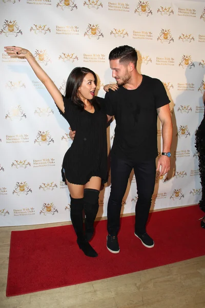 Dominika parrish, valentin chmerkovskiy — Zdjęcie stockowe