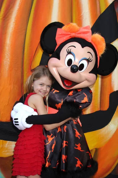 Kylie rogers, mouse di minnie — Foto Stock
