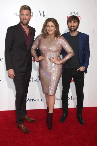 Charles kelley, hillary scott, dave haywood, lady antebellum — Stock fotografie