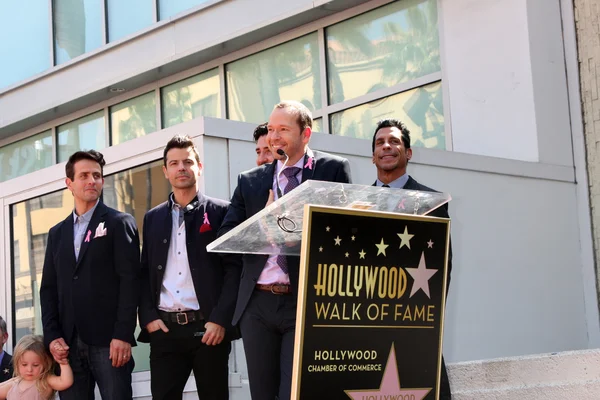 New Kids On The Block, Jordan Knight, Donnie Wahlberg, Joe McIntyre, Danny Wood, Jonathan Knight — Stock Photo, Image