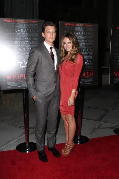 Miles-teller, keleigh sperry — Stockfoto