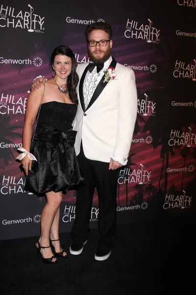 Stephanie Buffaloe, Seth Rogen — Stock Photo, Image