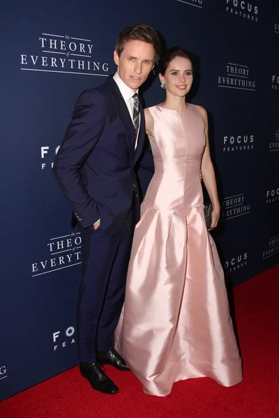 Eddie Redmayne, Felicity Jones — Foto de Stock