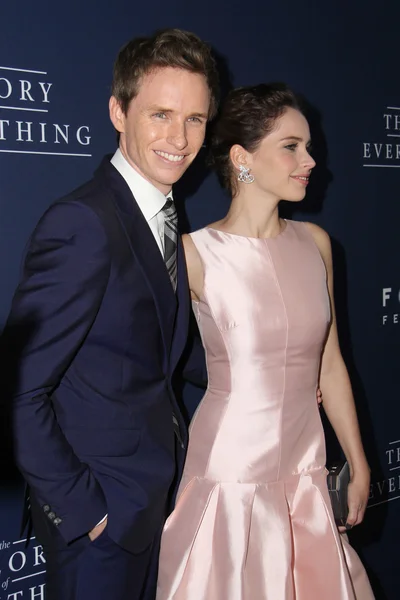 Eddie Redmayne, Felicity Jones — Stock Photo, Image