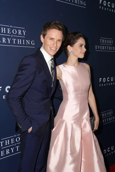 Eddie Redmayne, Felicity Jones — Stock Photo, Image