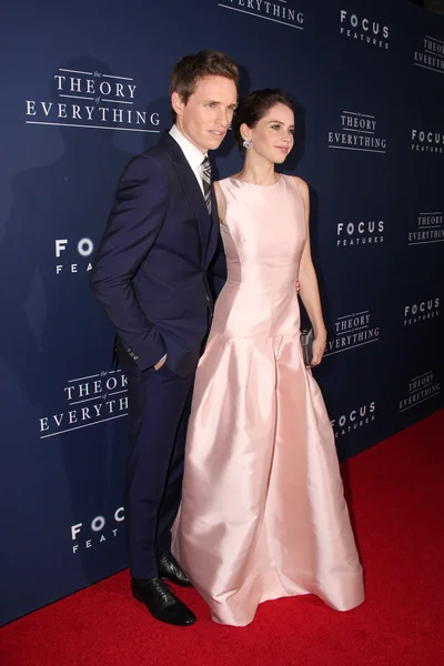 Eddie Redmayne, Felicity Jones — Zdjęcie stockowe