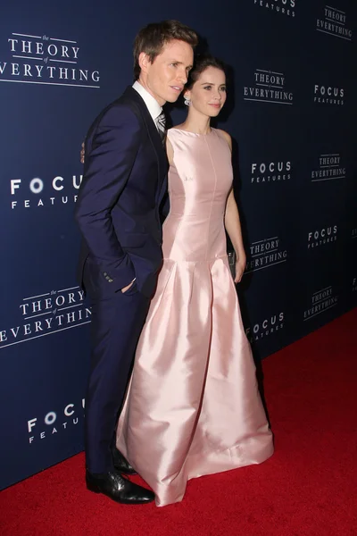 Eddie Redmayne, Felicity Jones — Stock Photo, Image