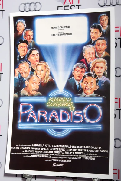 "Cinema Paradiso" Poster — Stock Photo, Image