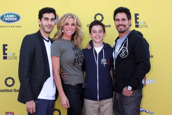 Cindy Ambuehl, Don Diamont, família — Fotografia de Stock