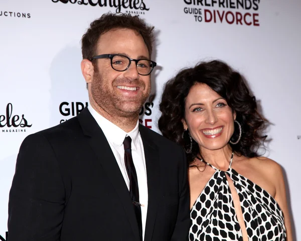 Paul Adelstein, Lisa Edelstein — Zdjęcie stockowe