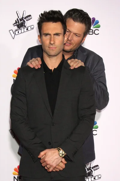 Blake Shelton, Adam Levine — Foto Stock