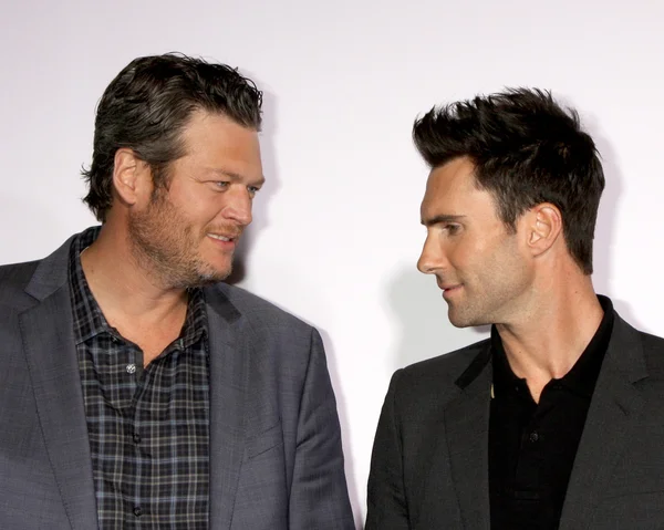 Blake Shelton, Adam Levine — Stock Photo, Image