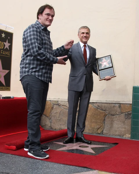 Quentin Tarantino, Christoph Waltz — Stock Photo, Image