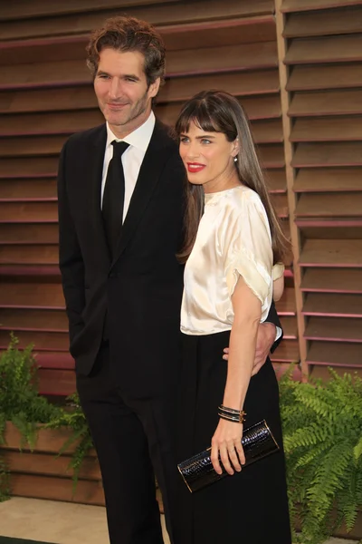 David Benioff, Amanda Peet — Foto de Stock