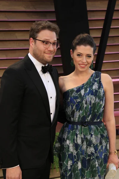 Seth Rogan, wife — Stock Photo, Image