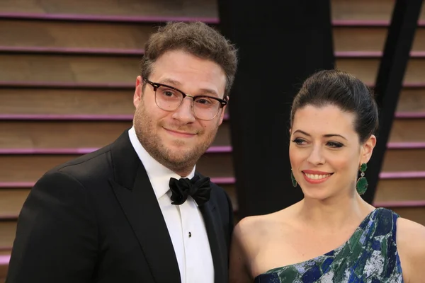 Seth Rogan, wife — Stock Photo, Image