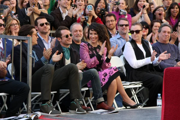 Orlando Bloom, Elijah Wood, Evangeline Lilly — Stock Photo, Image