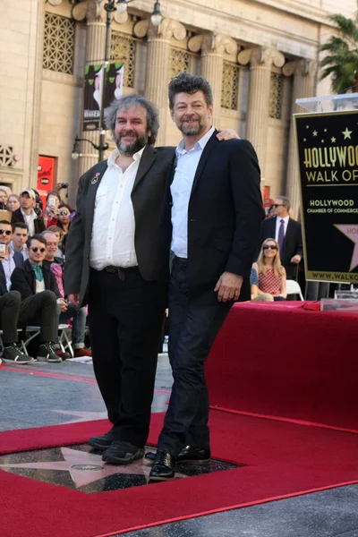 Peter Jackson, Andy Serkis — Zdjęcie stockowe