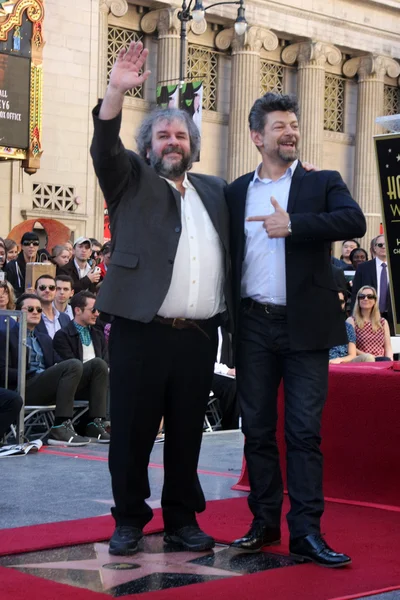 Peter Jackson, andy serkis — Stockfoto