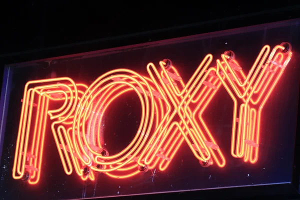 Signo de Teatro Roxy — Foto de Stock