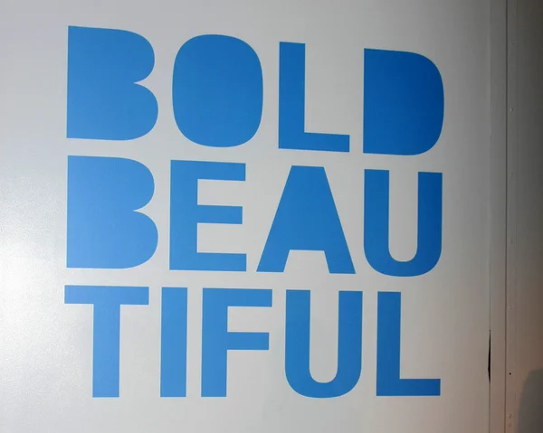 Bold and Beautiful Emblem — Stock Photo, Image