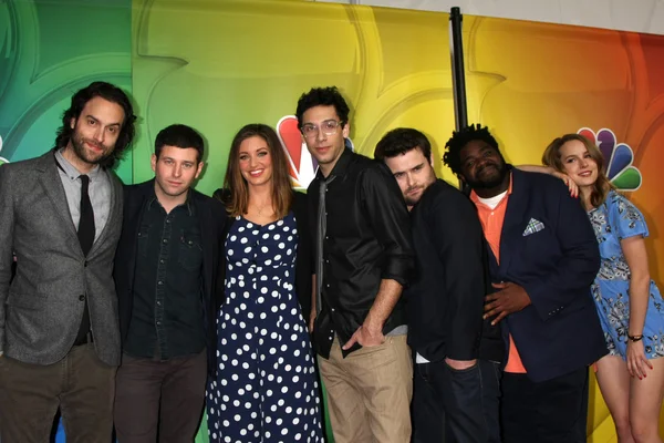 Chris D'Elia, Brent Morin, Bianca Kajlich, Rick Glassman, David Flynn, Ron Funches, Bridgit Mendler — Stock Photo, Image