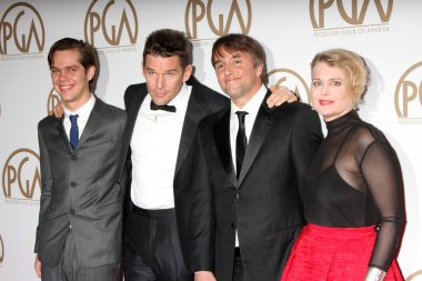 Ellar Coltrane, Ethan Hawke, Richard Linklater, Cathleen Sutherland