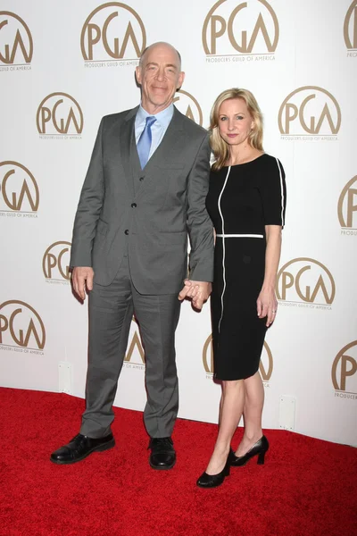 J.K. Simmons, Michelle Schumacher — Stock Photo, Image