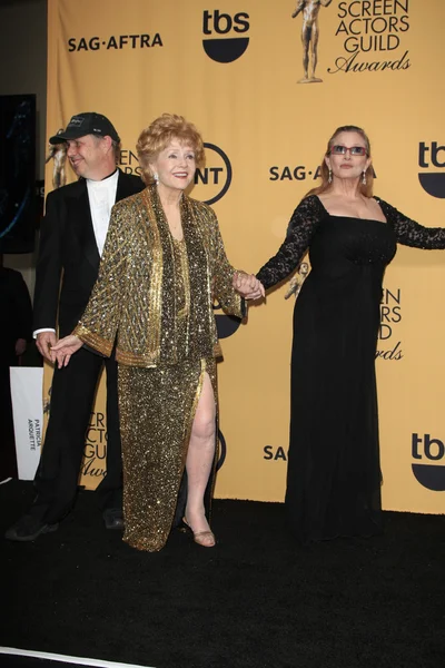 Todd Fisher, Debbie Reynolds, Carrie Fisher un — Foto Stock