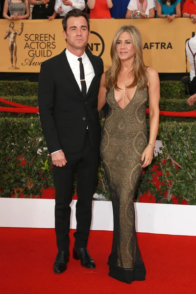 Justin Theroux, Jennifer Aniston —  Fotos de Stock