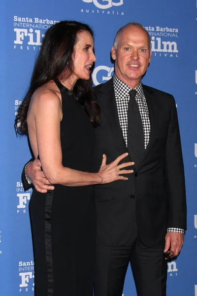 Andie Macdowell, Michael Keaton — Foto Stock