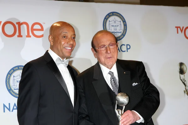 Russell Simmons, Clive Davis — Stockfoto