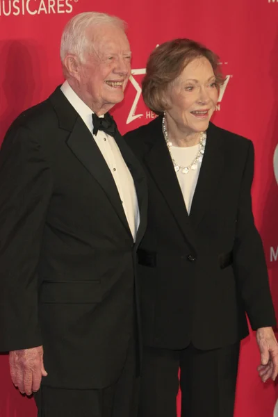 美国前总统吉米 · 卡特前, 第一夫人罗莎琳 · 卡特 — 图库照片