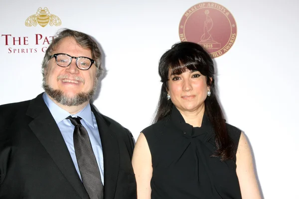 Guillermo Del Toro, Lorenza Newton — Stock fotografie