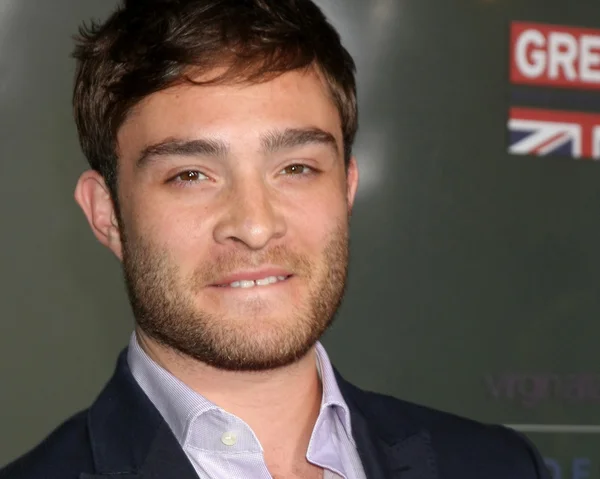 Ed Westwick Ordförande — Stockfoto