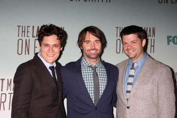 Phil Lord, Will Forte, Chris Miller — Stockfoto