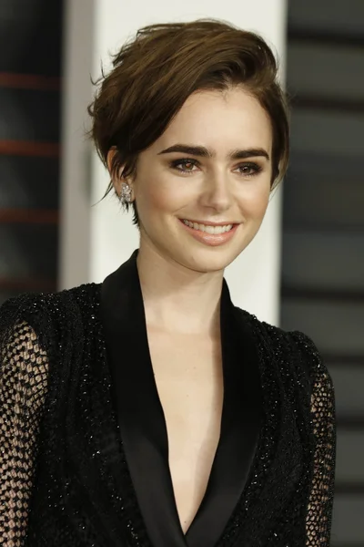 Lily Collins — Stok Foto