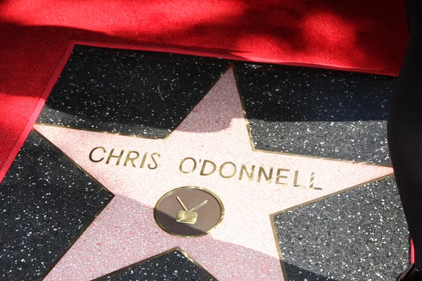 Chris O'Donnell's Star — Stock Photo, Image