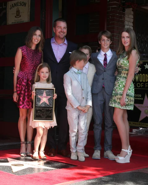 Caroline Fentress O'Donnell, Chris O'Donnell, Lily Anne O'Donnell, Charles McHugh O'Donnell, Finley O'Donnell, Maeve Frances O'Donnell, Christopher O'Donnell Jr — Stock Photo, Image