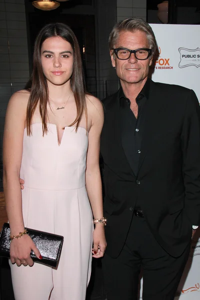 Amelia Hamlin, Harry Hamlin — Stockfoto