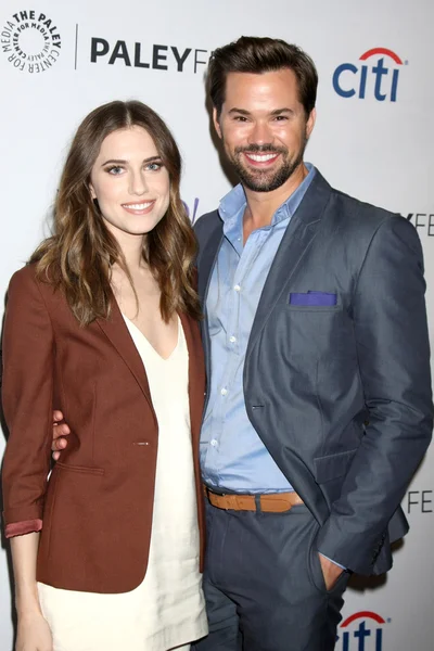 Allison Williams, Andrew Rannells — Fotografia de Stock