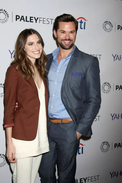 Allison Williams, Andrew Rannells — Foto de Stock